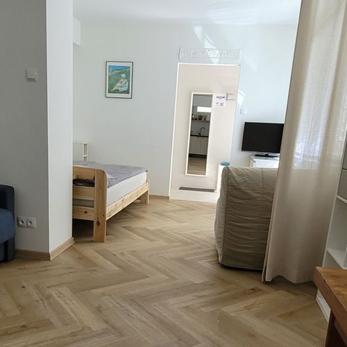 Apartament 4-osobowy z prysznicem z dostępem do ogrodu z 1 pomieszczeniem sypialnianym