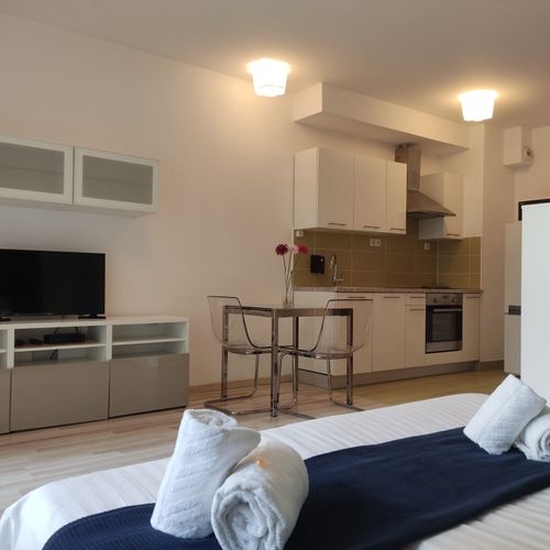 Apartament 2-osobowy Studio z balkonem z 1 pomieszczeniem sypialnianym