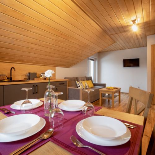 Apartman se zahradou pro 4 os. s výhledem na hory