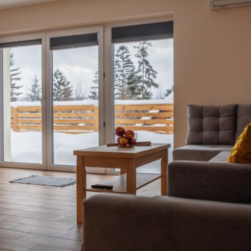 Apartman se zahradou pro 5 os. s 1 ložnicí s výhledem na hory