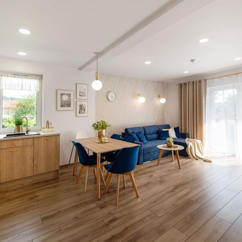 Apartament 4-osobowy z prysznicem z dostępem do ogrodu z 2 pomieszczeniami sypialnianymi