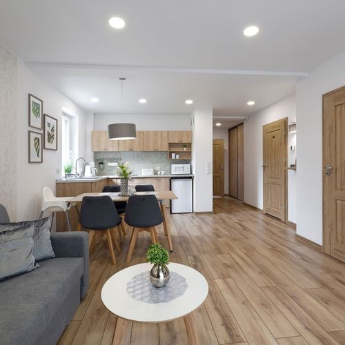 Apartament 4-osobowy z prysznicem z dostępem do ogrodu z 2 pomieszczeniami sypialnianymi