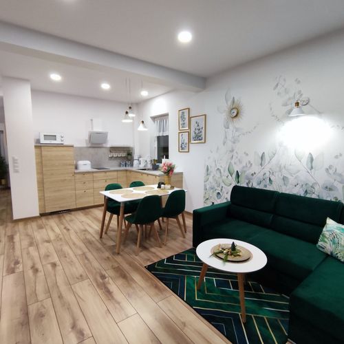 Apartament 4-osobowy z prysznicem z dostępem do ogrodu z 2 pomieszczeniami sypialnianymi