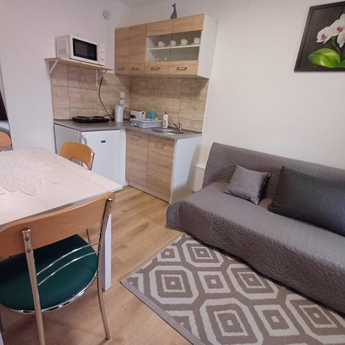 Apartman tV s plochou obrazovkou pro 2 os. s 1 ložnicí přízemní (s možností přistýlky)