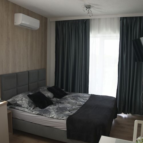 Apartament 2-osobowy z klimatyzacją z widokiem na jezioro z 1 pomieszczeniem sypialnianym