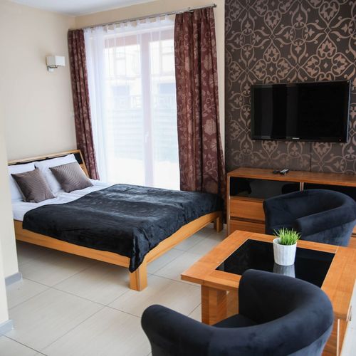 Apartament 2-osobowy z klimatyzacją z tarasem z 1 pomieszczeniem sypialnianym