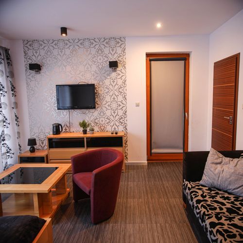 Apartament 4-osobowy z klimatyzacją z tarasem z 1 pomieszczeniem sypialnianym
