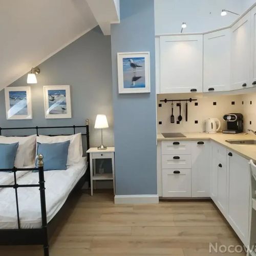 Apartament 2-osobowy z łazienką z aneksem kuchennym z 1 pomieszczeniem sypialnianym