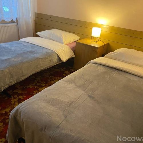 Camera twin cu duș cu vedere spre munte