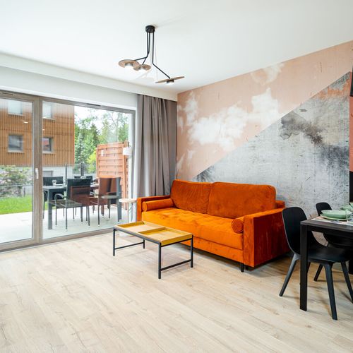Apartament 4-osobowy z prysznicem z dostępem do ogrodu z 2 pomieszczeniami sypialnianymi