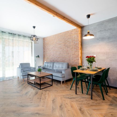 Apartament 4-osobowy z tarasem z dostępem do ogrodu z 2 pomieszczeniami sypialnianymi
