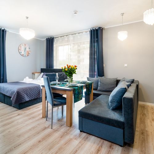 Apartament 4-osobowy z prysznicem z dostępem do ogrodu z 2 pomieszczeniami sypialnianymi