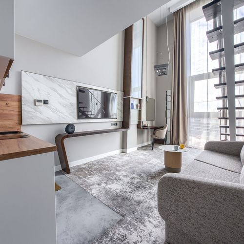 Apartament 4-osobowy z widokiem na morze z 2 pomieszczeniami sypialnianymi