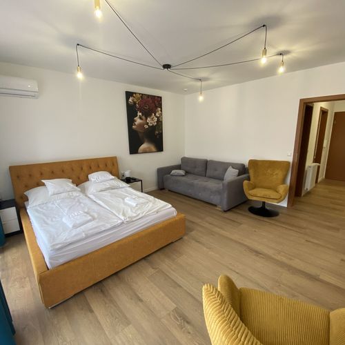 Apartament 2-osobowy Deluxe z balkonem z 1 pomieszczeniem sypialnianym (możliwa dostawka)