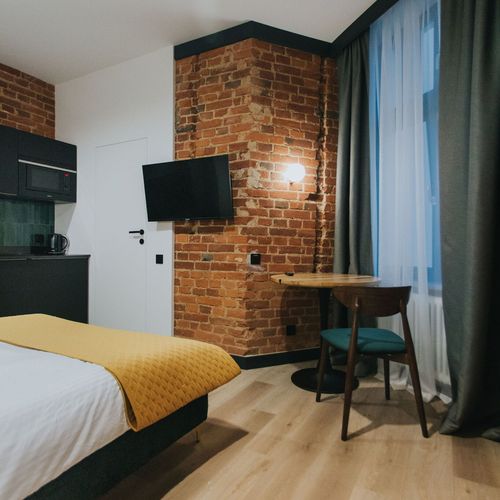 Apartament 2-osobowy na piętrze na poddaszu z 1 pomieszczeniem sypialnianym