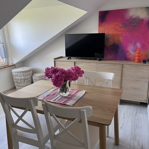 Apartament cu bucătărie proprie cu vedere spre grădină cu 2 camere pentru 5 pers.