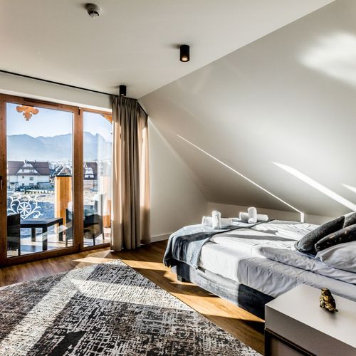 Apartament studio cu vedere spre munte cu 1 camera pentru 4 pers.
