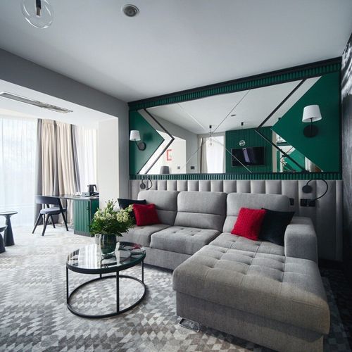 Apartament 4-osobowy Premia z widokiem na góry z 2 pomieszczeniami sypialnianymi