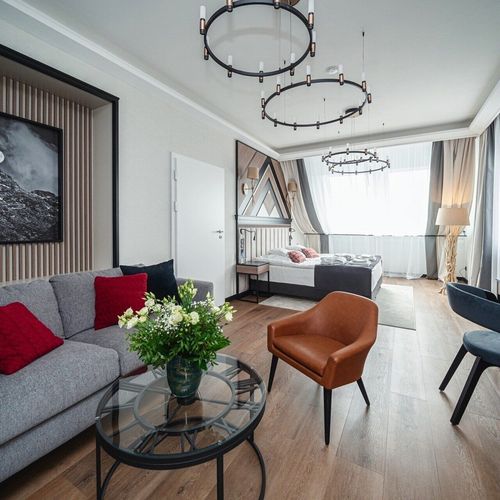 Apartament 4-osobowy Executive z widokiem na góry z 2 pomieszczeniami sypialnianymi