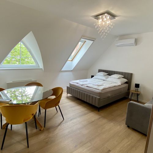 Apartament 4-osobowy Studio z klimatyzacją z 1 pomieszczeniem sypialnianym