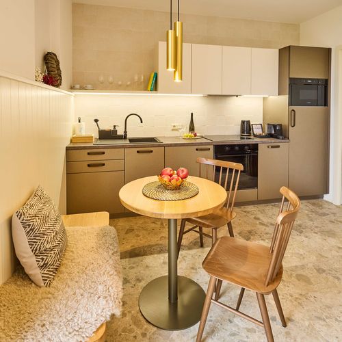 Apartman se sprchou s vlastní kuchyňkou s manželskou postelí s 1 ložnicí (s možností přistýlky)