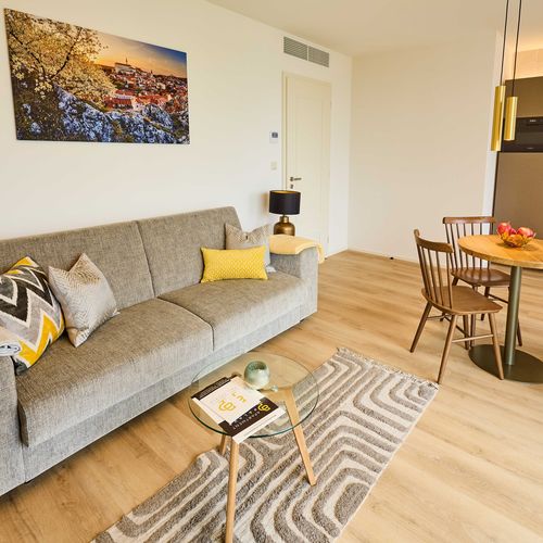 Apartman se sprchou s vlastní kuchyňkou s manželskou postelí s 1 ložnicí (s možností přistýlky)
