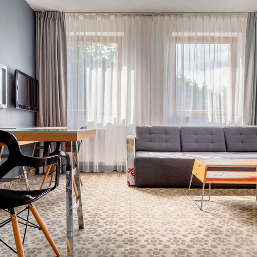 Apartament 4-osobowy Lux z widokiem na góry z 2 pomieszczeniami sypialnianymi