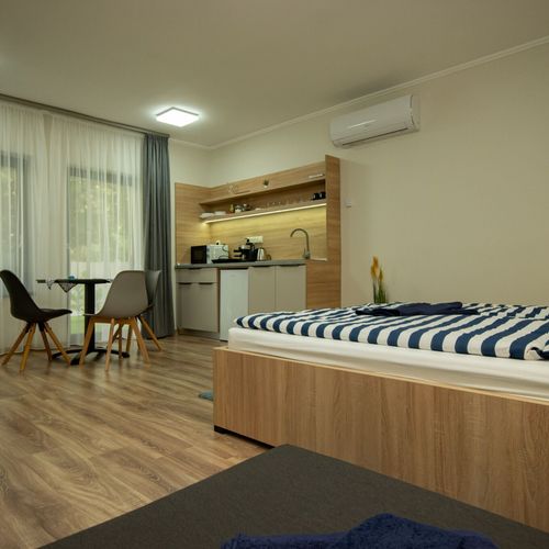 Apartament confort cu duș cu 1 camera pentru 3 pers.
