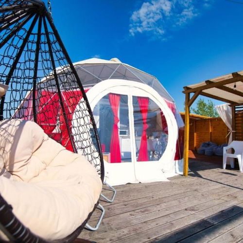 Domek całoroczny 4-osobowy Vip z panoramą