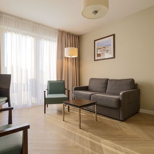 Apartament 3-osobowy Standard Studio z 2 pomieszczeniami sypialnianymi