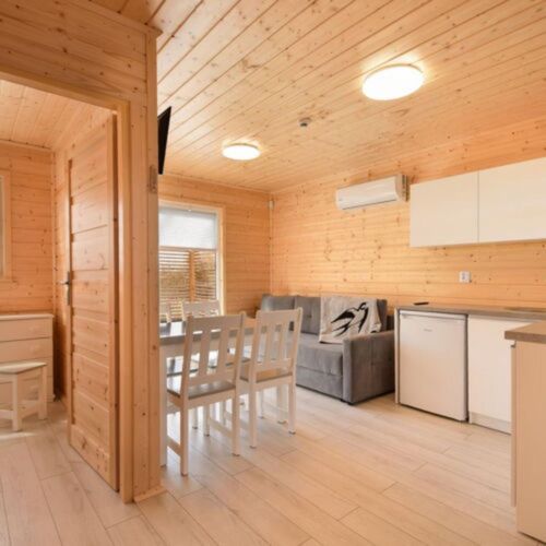 Domek drewniany 6-osobowy cały dom z klimatyzacją