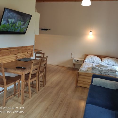 Apartament 4-osobowy z tarasem z widokiem na ogród z 1 pomieszczeniem sypialnianym