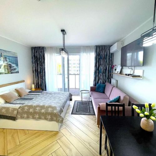 Apartament 4-osobowy Studio z tarasem z 1 pomieszczeniem sypialnianym