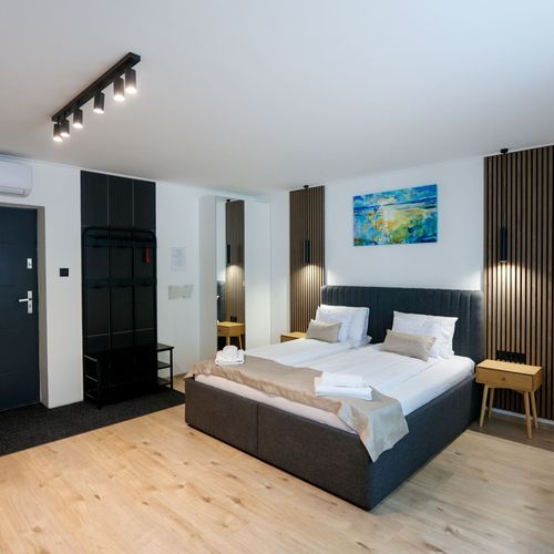 Apartament 3-osobowy na parterze z klimatyzacją z 1 pomieszczeniem sypialnianym