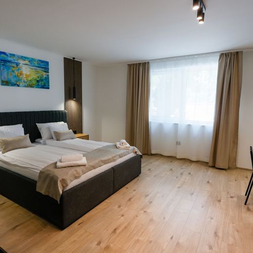 Apartament la etaj cu aer condiționat cu 1 camera pentru 3 pers.