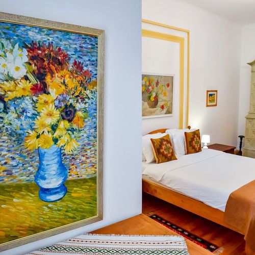 Apartament la etaj cu vedere spre cetate cu 2 camere pentru 5 pers.