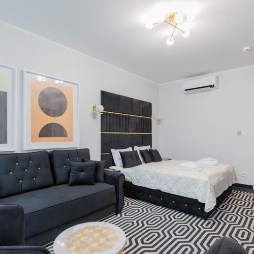 Apartament lux la parter cu 1 camera pentru 4 pers.