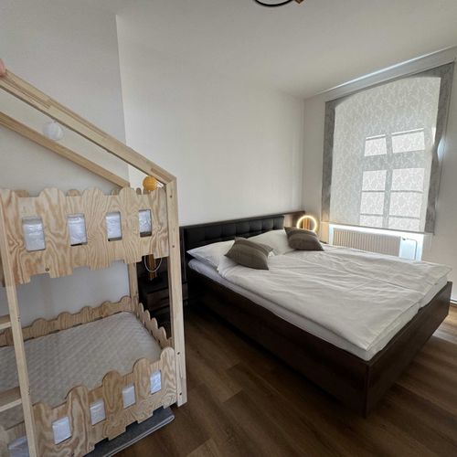 Family Apartman se sprchou s manželskou postelí s 1 ložnicí (s možností přistýlky)