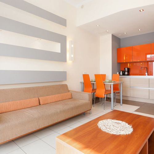 Apartament întreaga unitate cu terasă cu 2 camere pentru 4 pers.