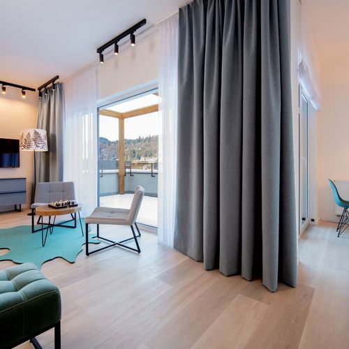 Apartament standard Plus la etaj cu 1 camera pentru 2 pers. (se poate solicita pat suplimentar)