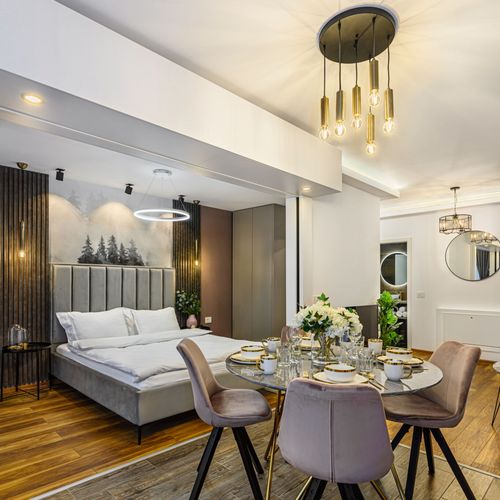 Apartament design cu balcon cu 2 camere pentru 3 pers.