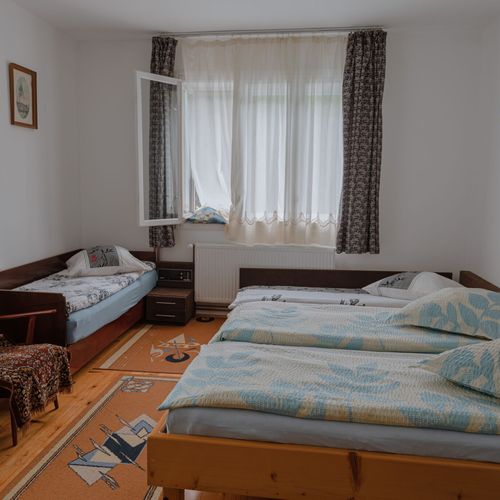 Camera cvadrupla family cu vedere spre râu (se poate solicita pat suplimentar)