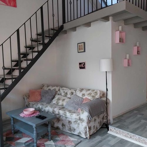 Lux Apartman s klimatizací s manželskou postelí s 1 ložnicí