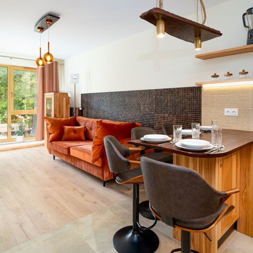 Apartament 4-osobowy z balkonem z prysznicem z 2 pomieszczeniami sypialnianymi