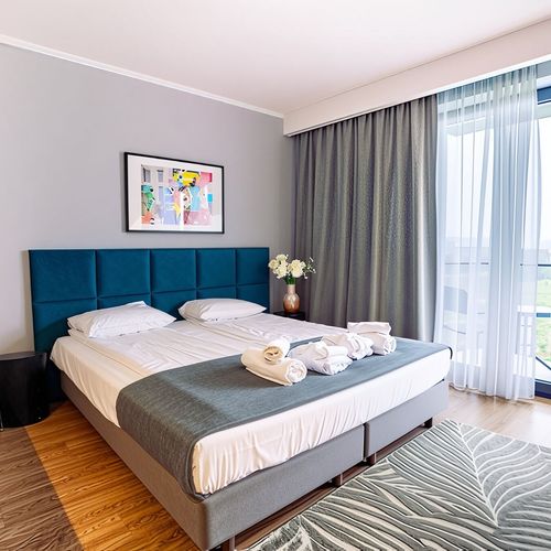 Apartament 4-osobowy Studio z balkonem z 1 pomieszczeniem sypialnianym