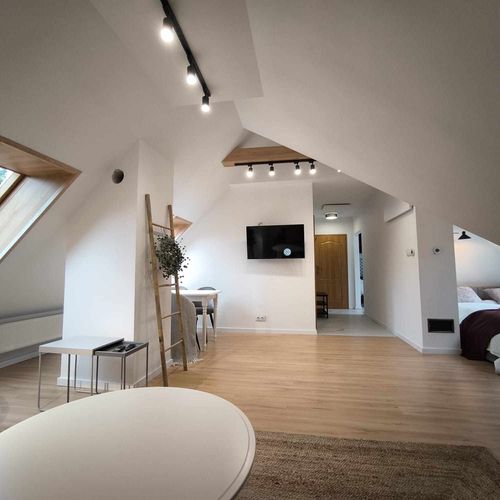 Apartament 4-osobowy na poddaszu z widokiem na park z 1 pomieszczeniem sypialnianym