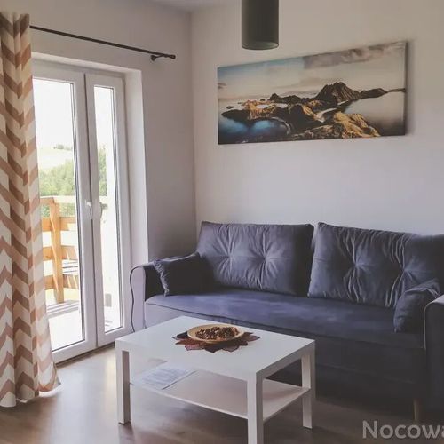 Domek drewniany 6-osobowy z dostępem do ogrodu z widokiem na góry