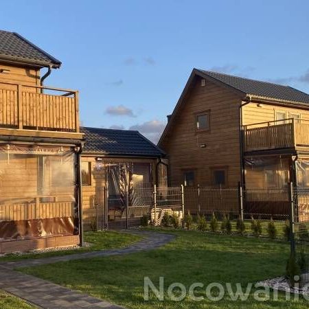 Domek drewniany 8-osobowy z dostępem do ogrodu z widokiem na jezioro