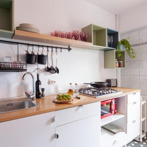 Apartament la etaj cu balcon cu 3 camere pentru 6 pers.