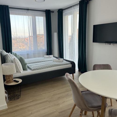 Apartament studio la etaj cu 1 camera pentru 2 pers.